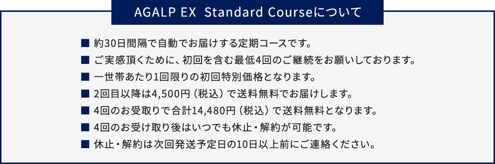 AGALP EX Standard Courseについて